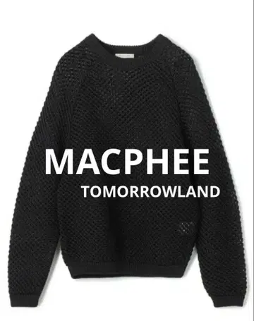 MACPHEE TOMORROWLAND 메쉬 코튼 크루넥