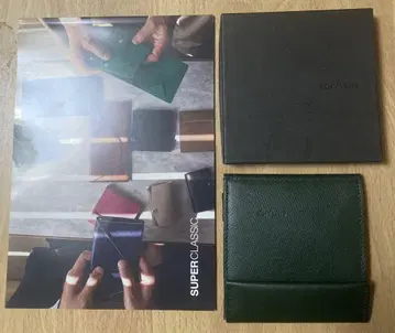 [ 새상품 ] 얇은 지갑 다크 그린 아브라사스 abrasus