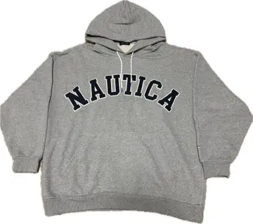NAUTICA 그레이 후드 부착 후드티