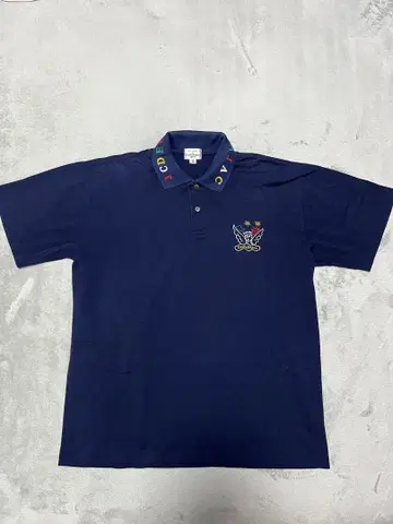 Castelbajac 네이비 피케 셔츠 50 사이즈