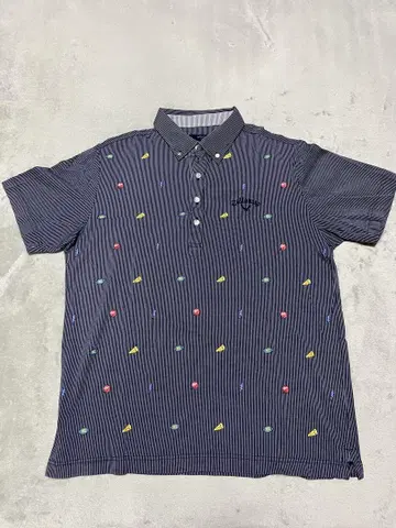 Callaway 프린트 스트라이프 피케 셔츠