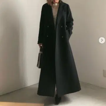 Ameri UNDRESSED BACK PLEATS COAT 롱코트
