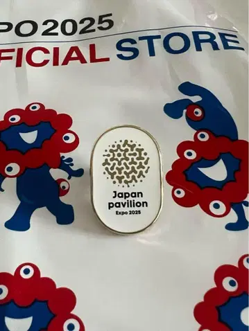 오사카 간사이 박람회 일본관 핀 배지 Japan pavilion Expo