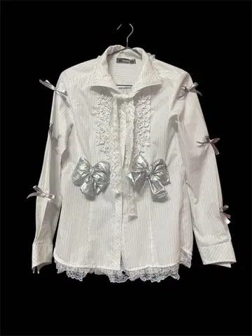 Silver Ribbon Remake Blouse