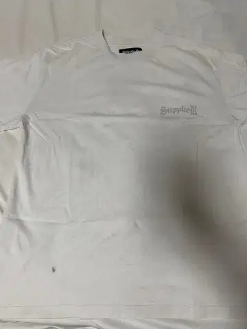 supplier 화이트 로고 T셔츠