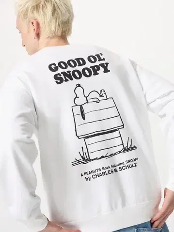 택 포함 새상품 스누피 트레이닝복 맨투맨 유니클로