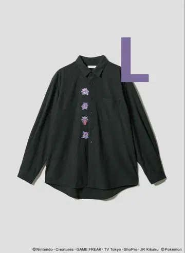 그라니프 포켓몬 겐가 패닉 루즈핏 코듀로이 셔츠 L