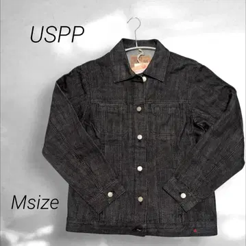 새상품 USPP 다크 데님 데님 자켓 블랙 Msize 고양이 캣