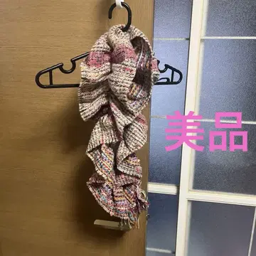 여성용 오샤레 머플러 핑크 계열