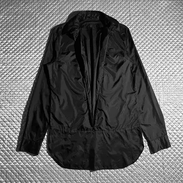 90s 99AW ARCHIVE 나일론 지퍼 오버 셔츠 블랙 Y2K