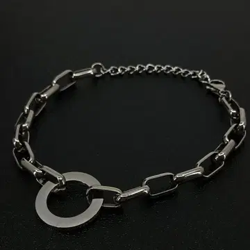 실버 체인 팔찌 반지 은 심플