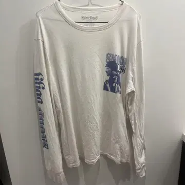 Snoop Dogg 긴팔 티셔츠 화이트 롱 T