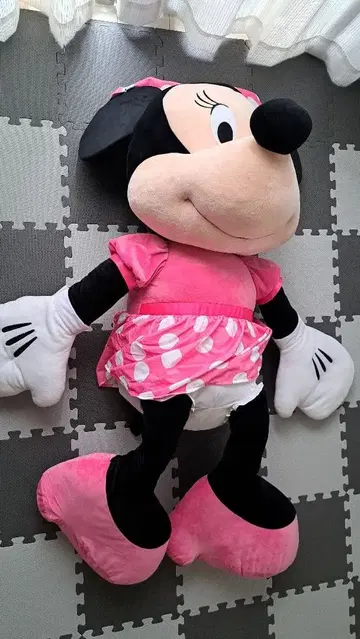 미니 거대 봉제 인형 140cm 빅 핑크