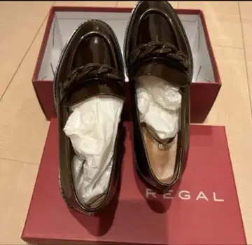 REGAL 브라운 뜨개질 23cm 일본제 새상품