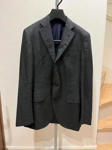 MOON 다크 그레이 테일러드 자켓 수트 컴퍼니 블레이저스뱅크