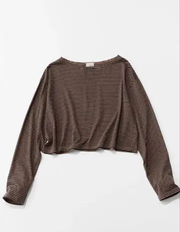 미개봉 새상품 Meravel Border Boat Neck Tee