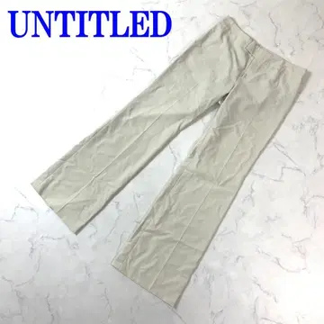 언타이틀 슬랙스 팬츠 베이지 폴리에스테르 3 C3203