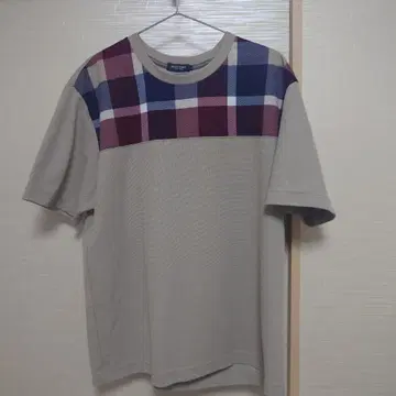 BLACK LABEL CRESTBRIDGE 가슴 체크 무늬 T셔츠