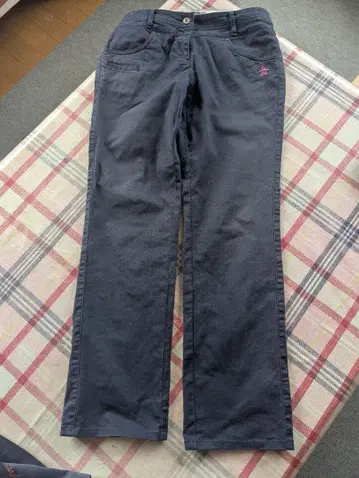 Munsingwear 네이비 스트레이트 팬츠