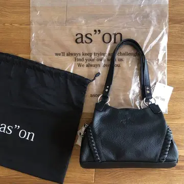 as'on 아즈온 BONITAMINIBAG 블랙 가죽 숄더백 블랙 새상품