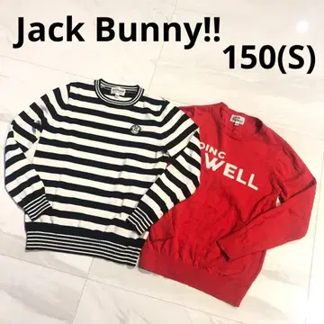 Jack Bunny!! 스트라이프 니트 스웨터 사이즈 150 (S)