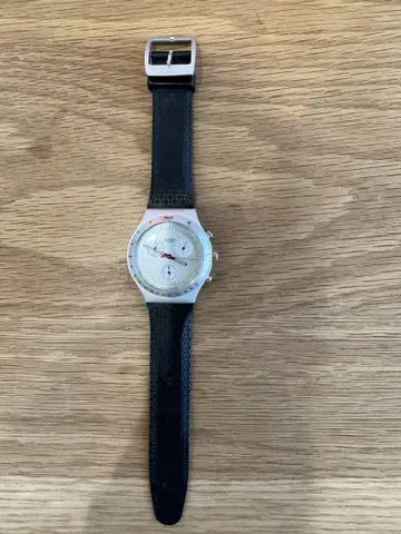Swatch 크로노그래프 시계 실버/블랙