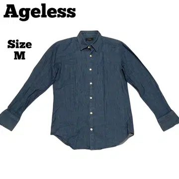 [새상품급] Ageless 플리츠 일본제 다크 네이비 셔츠 M