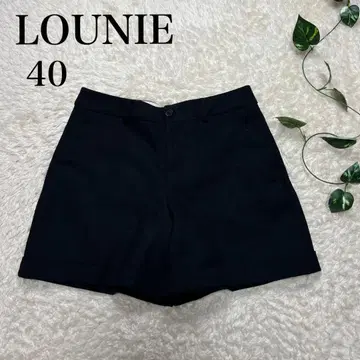루니 숏팬츠 여성용 블랙 40 코튼 일본제