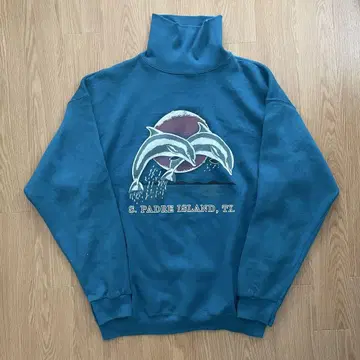 90s 미국제 BRITTANIA 하이넥 맨투맨 터틀넥