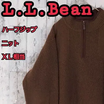 L.L.Bean 새상품급 엘엘빈 하프 지퍼 니트 XL 상당 카키