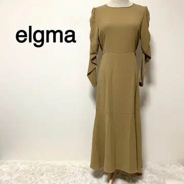 elgma 베이지 컬러   롱 원피스