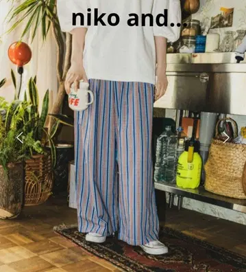 niko and - MODE NORM CORE 멀티 스트라이프 워크 팬츠