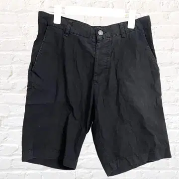H&M 에이치앤엠 하프 팬츠 블랙 남성용 심플 모노톤