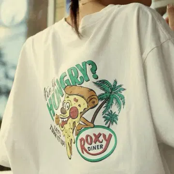 ROXY DINER T-SHIRTS 빅T 레어 화이트