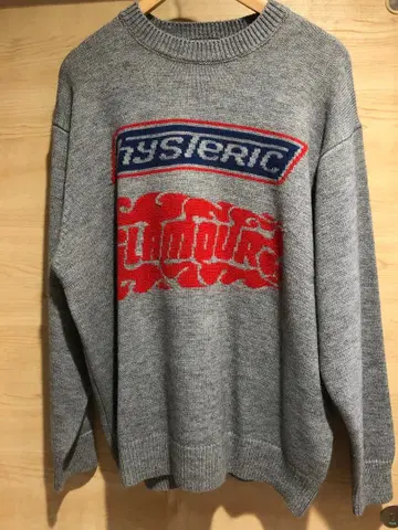 HYSTERIC GLAMOUR 빅 로고 스웨터 니트