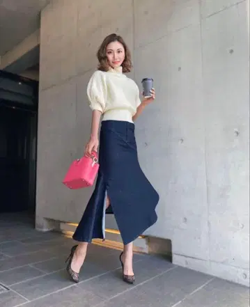 sheller 셰리에 데님 플레어 스커트
