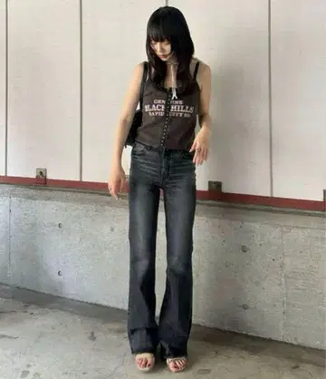 MOUSSY 다크 그레이 데님
