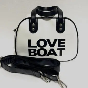 [ 새상품급 ] LOVE BOAT 러브보트 미니 보스턴 백 숄더 화이트