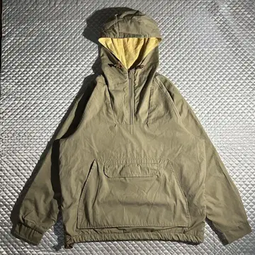 70s 빈티지 블랙택 코튼 아노락 후드티 샤모어 풀오버