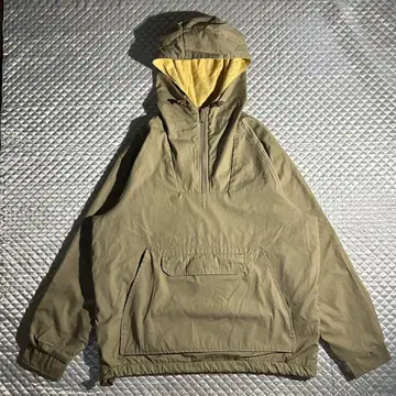 70s 빈티지 블랙택 코튼 아노락 후드티 샤모어 풀오버