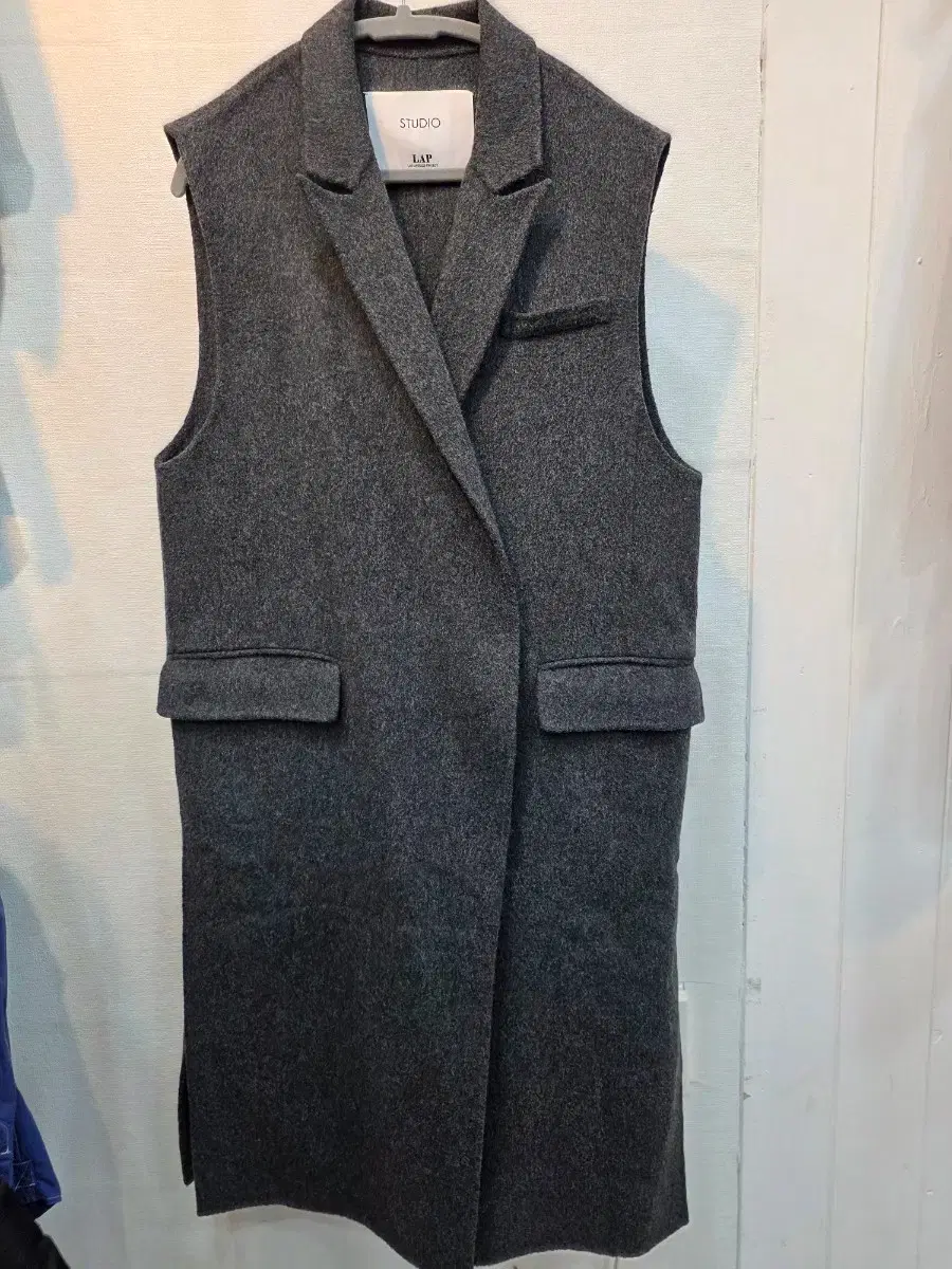 Studio Lab Gray Long Vest Vest
