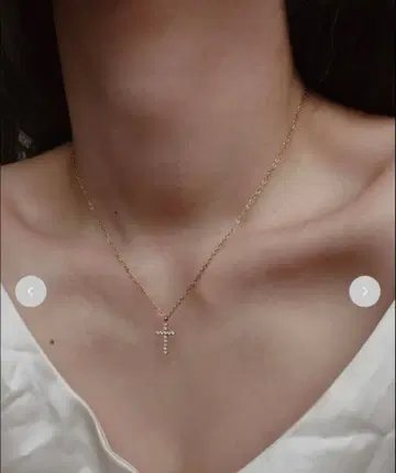 미사용 크로스 목걸이