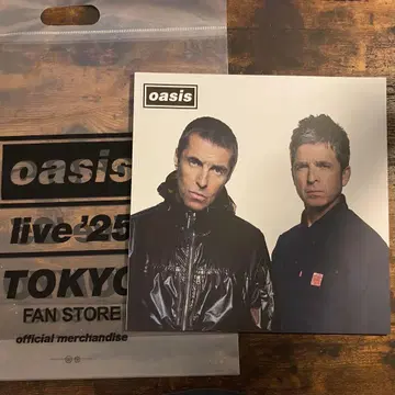 oasis LIVE25 팜플렛 쇼핑백 덤 도쿄돔 오아시스