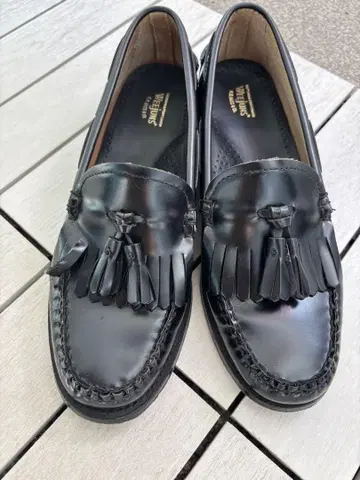 G.H.BASS 블랙 프린지 태슬 로퍼