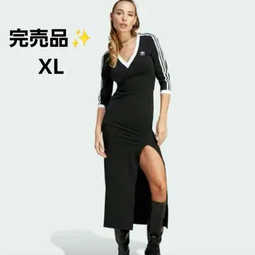 완판템 adidas 클래식 쓰리 스트라이프 맥시 원피스 XL