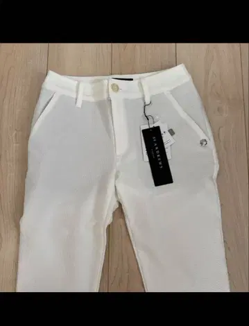 ST ANDREWS 슬림핏 화이트 팬츠