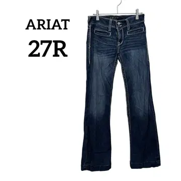 ARIAT 부츠컷 데님 [ 27R ] 여성용 스트레이트 청바지 하의