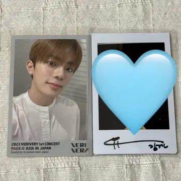 VERIVERY 강민 친필 사인 폴라로이드 특전 씰