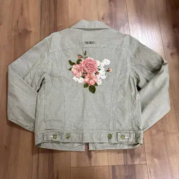 PINK HOUSE 장미 자수 자켓
