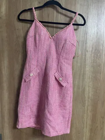 쥬얼스 핑크 슬립 드레스 시착만 한 상품